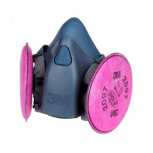 Mặt nạ 3M 7501 + Phin 2097 chống virus, vi khuẩn, bụi