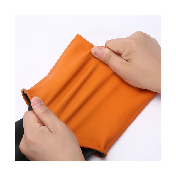 Găng tay cao su chống acid đen dài 35cm