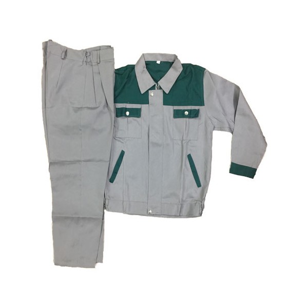 Quần áo bảo hộ kaki phối màu xanh xám nhập khẩu