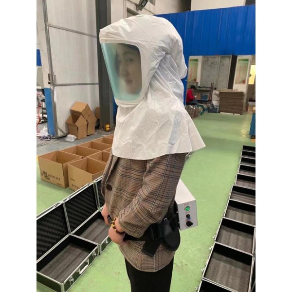 Máy cấp không khí có tấm lọc kết hợp mặt nạ loại di động