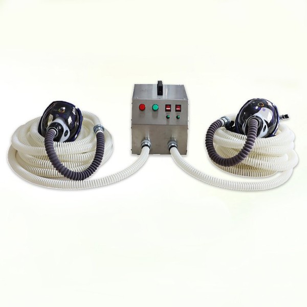 Máy cấp dưỡng khí Oxy kết hợp 2 mặt nạ full mặt dây dài 20m