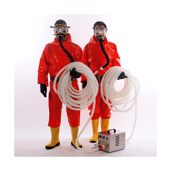 Máy cấp dưỡng khí Oxy kết hợp 2 mặt nạ full mặt dây dài 20m