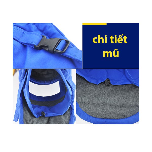 Bộ quần áo liền quần phòng lạnh âm 250 độ có túi đựng bình khí