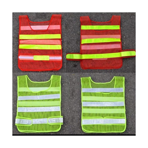 Áo phản quang lưới nhựa – Phản quang ngang