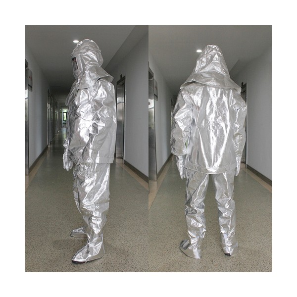 Bộ quần áo chống nóng chịu nhiệt tráng bạc