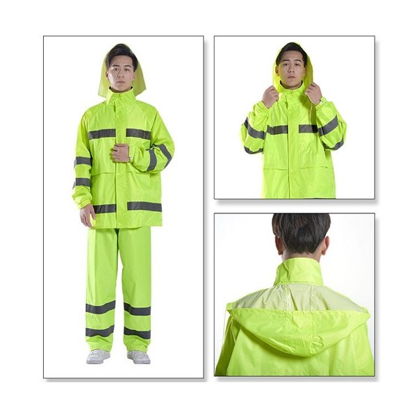 Bộ quần áo mưa phản quang police – Nepa Hàn Quốc Loại 2