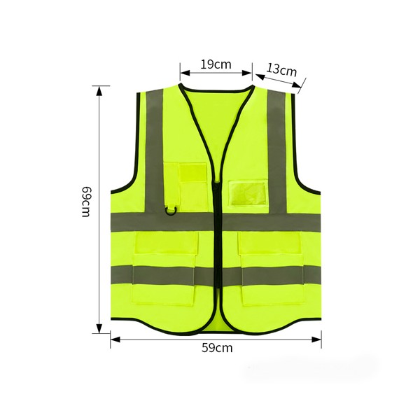 Áo gile bảo hộ mã 04 màu nõn chuối chất đẹp