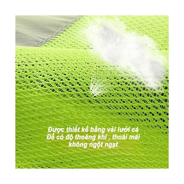 Áo phản quang ghile mã 06 túi hộp, nhiều túi đựng, vải siêu thoáng