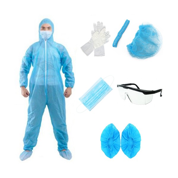 Bộ trang phục quần áo phòng dịch 7 món Level 1 (full set)