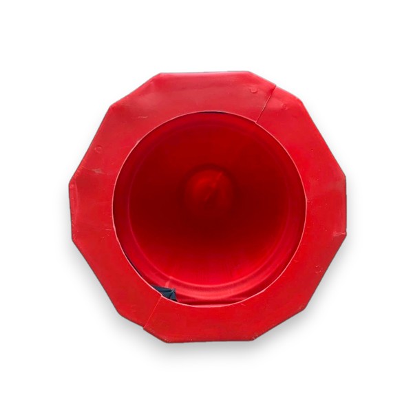 Cọc tiêu nhựa Nhật Quang đỏ phản quang trắng 55cm