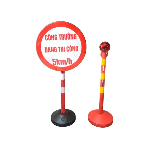 Cọc tiêu đa năng Nhật Quang đa dạng màu sắc, đèn cảnh báo thân phản quang