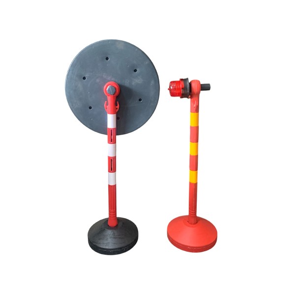 Cọc tiêu đa năng Nhật Quang đa dạng màu sắc, đèn cảnh báo thân phản quang