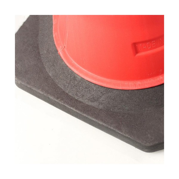 Cọc tiêu đỏ – phản quang trắng đế cao su 001 100cm