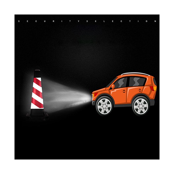 Cọc tiêu nhựa Nhật Quang hình vuông màu đỏ phản quang trắng