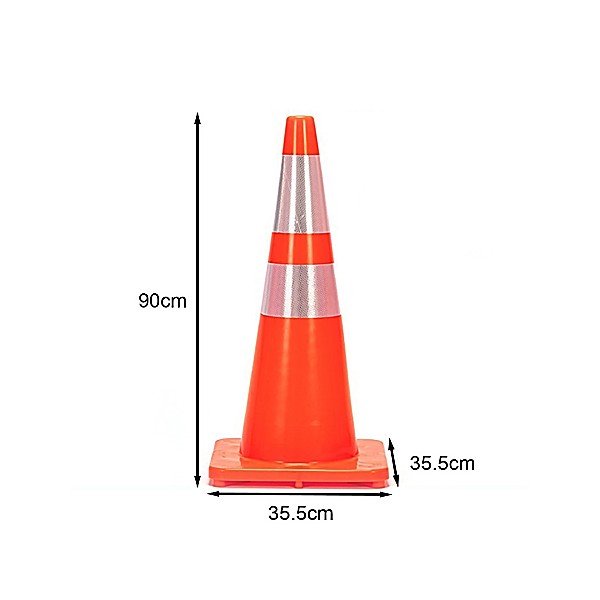 Cọc tiêu nhựa mềm PVC cao 90cm