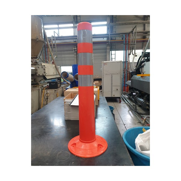 Cọc tiêu phân làn giao thông Hàn Quốc 75cm đế 200mm nhựa siêu dẻo