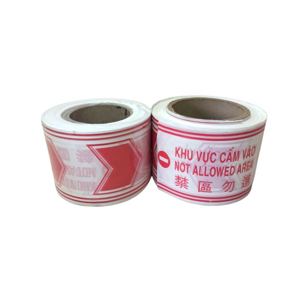 Cuộn rào chắn cấm vào 2 lớp màu trắng đỏ