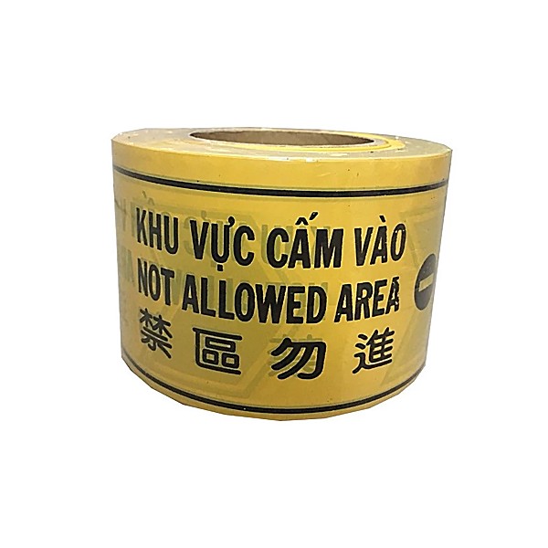 Cuộn rào chắn cấm vào 2 lớp màu vàng đen