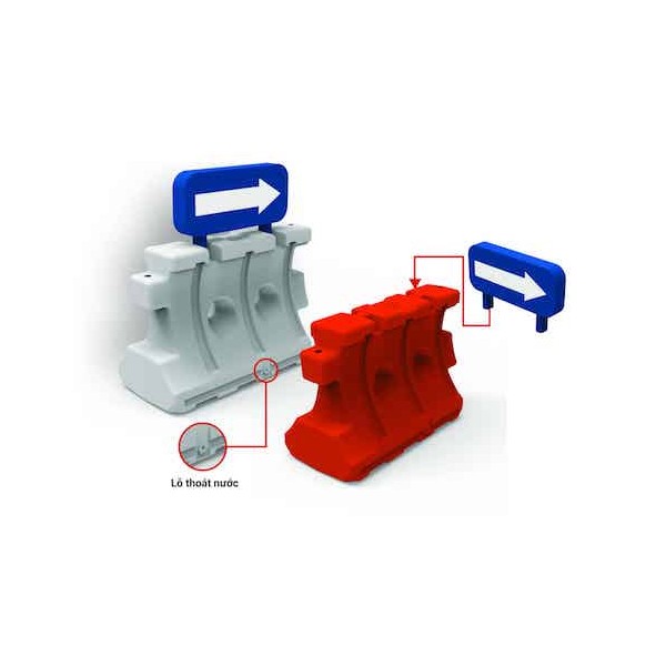 Dải phân cách nhựa hàng rào chắn Hàn Quốc