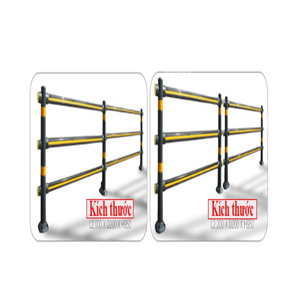 Hàng Rào chắn Hàn Quốc nhựa PU siêu dẻo nối tiếp