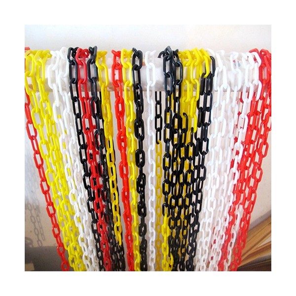Dây xích nhựa phân luồng, cảnh báo, hàng rào an toàn nhiều màu sắc phi 6mm
