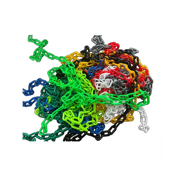 Dây xích nhựa phân luồng, cảnh báo, hàng rào an toàn nhiều màu sắc phi 6mm