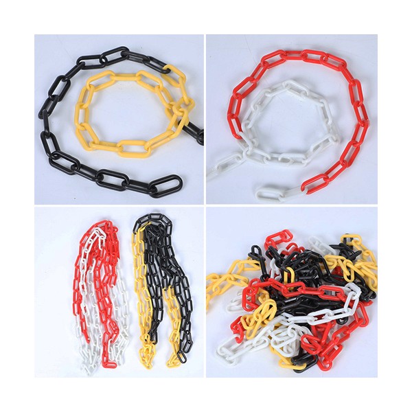 Dây xích nhựa phân luồng, cảnh báo, hàng rào an toàn nhiều màu sắc phi 6mm