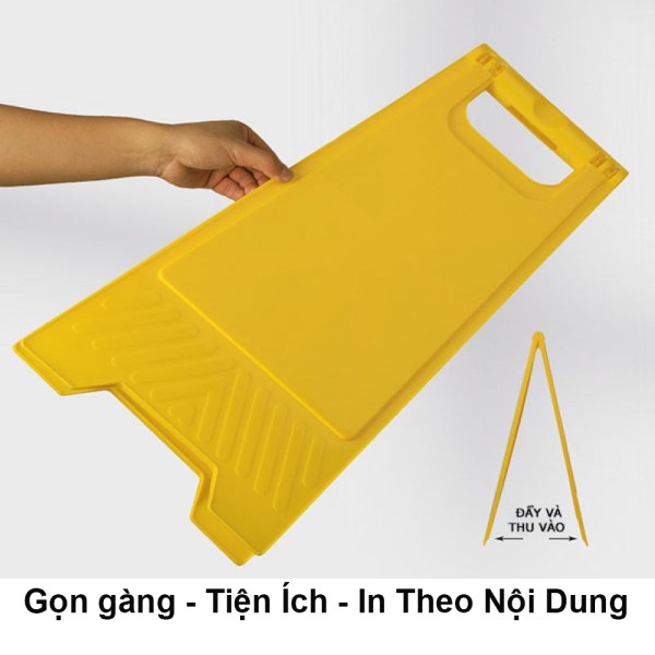 Biển Cảnh Báo Chữ A Trơn In Theo Nội Dung