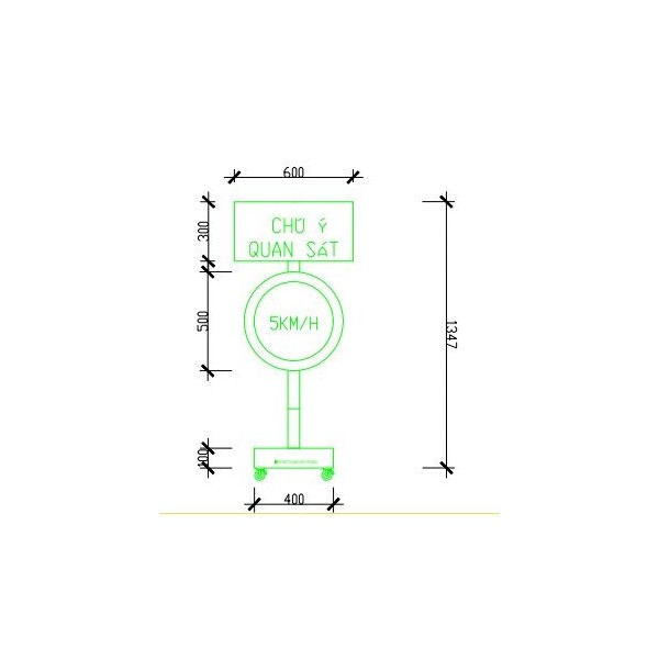 Biển cảnh báo quy định tốc độ, chú ý quan sát