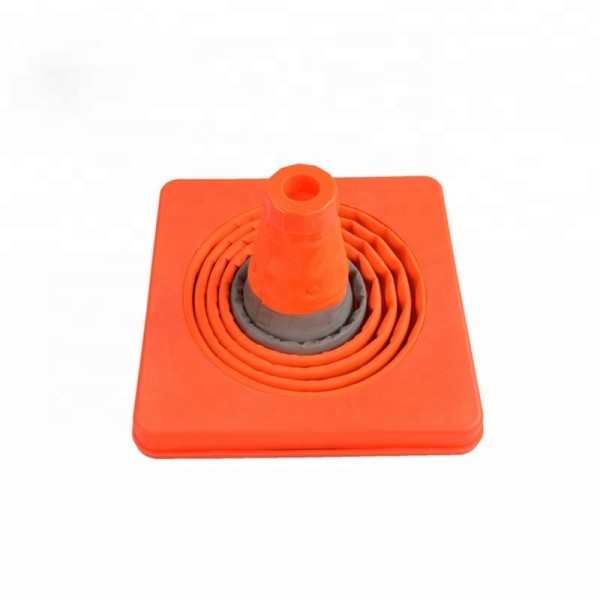 Cọc tiêu chóp nón giao thông co rút Hàn Quốc 48cm