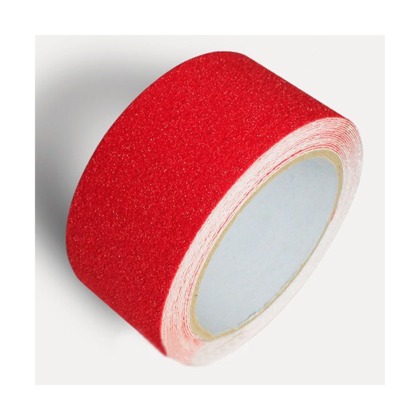 Băng dính dán sàn chống trơn trượt màu đỏ 30m