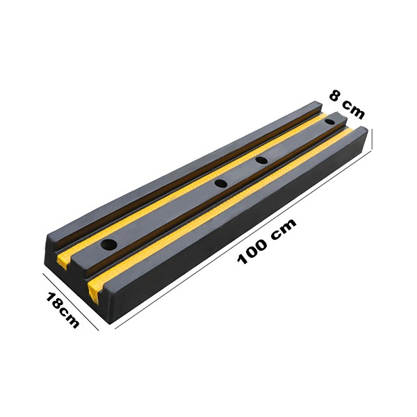 Ốp tường chặn lùi xe cao su chiều dài 100cm