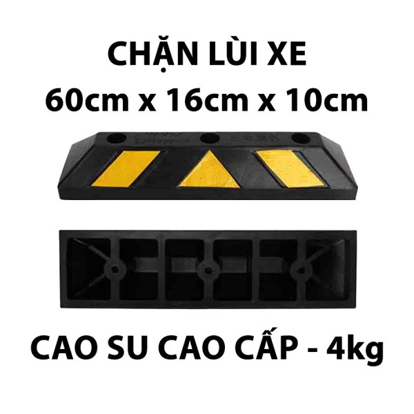 Chặn lùi xe cao su, chặn lùi bánh xe chiều dài 60 cm
