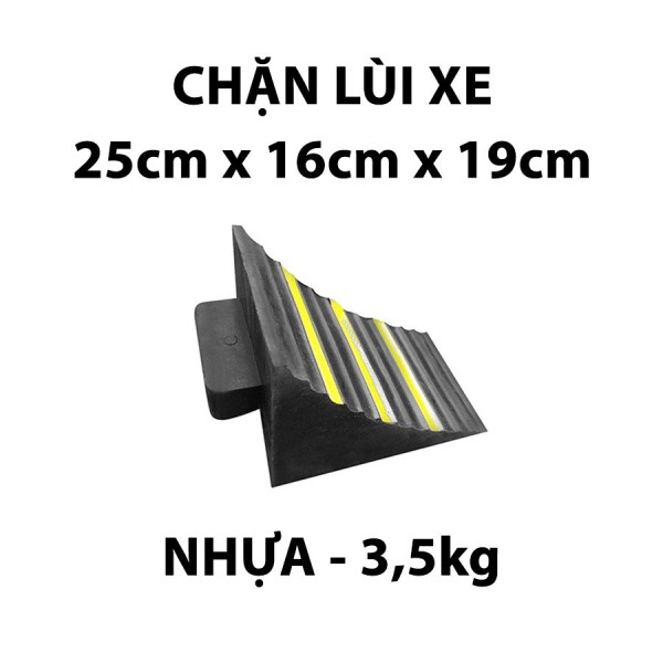 Cục Chặn lùi xe tam giác chất liệu cao su có phản quang loại siêu bền