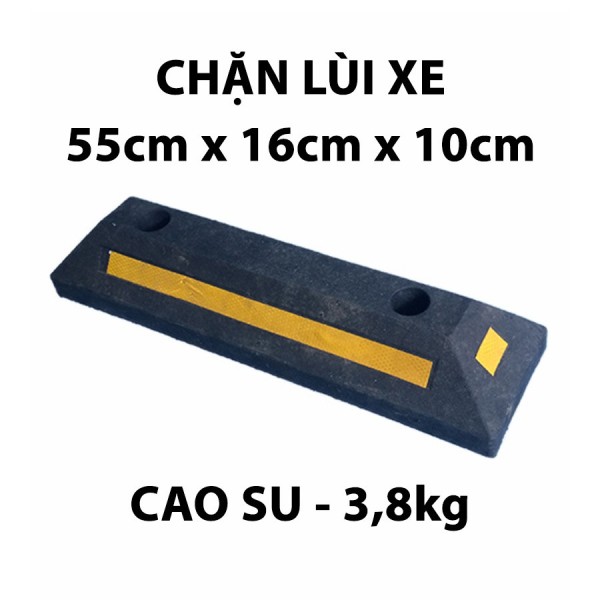 Chặn lùi bánh xe chất liệu cao su kiểu 02 dài 55 cm