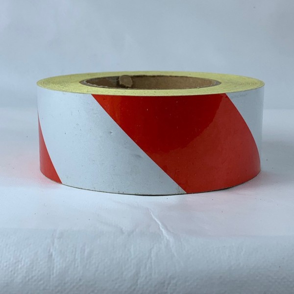 Đề can phản quang trắng đỏ 5cm