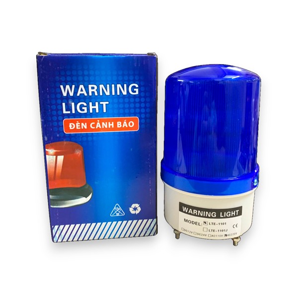 Đèn cảnh báo khẩn cấp 220V không còi màu xanh