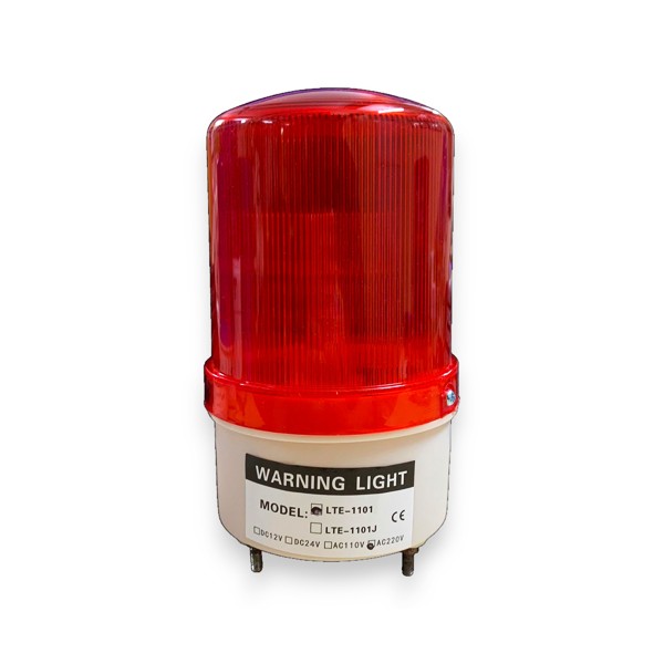 Đèn cảnh báo giao thông, công trường 220V không còi màu đỏ