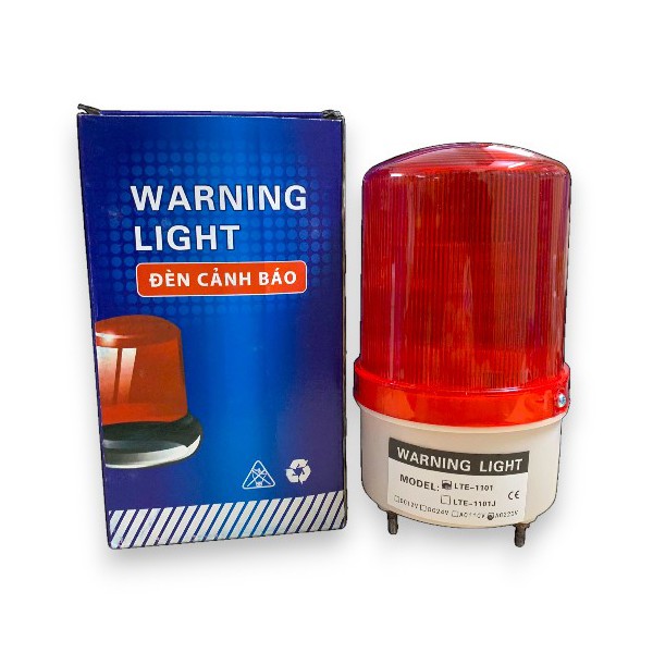 Đèn cảnh báo giao thông, công trường 220V không còi màu đỏ