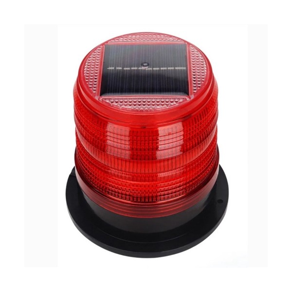 Đèn cảnh báo khẩn cấp 030s năng lượng mặt trời, không còi, đế nam châm