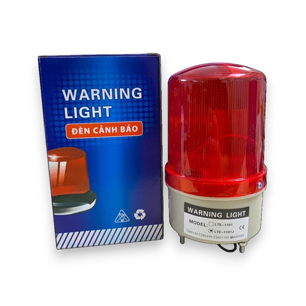 Đèn quay cảnh báo loại 220v có còi âm thanh cảnh báo