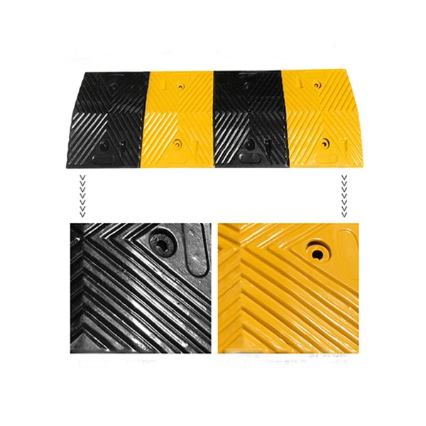 Gờ giảm tốc cao su 1000mm chịu lực 50 tấn kiểu 008