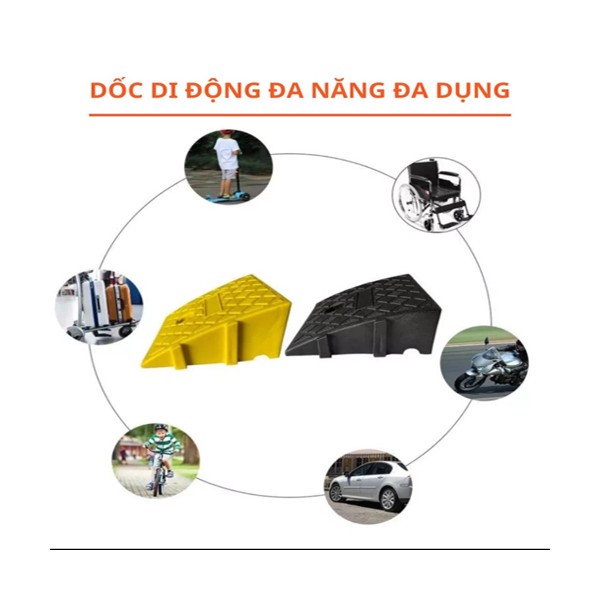 Bục nhựa lên xuống vỉa hè 002 dành cho ô tô, xe máy