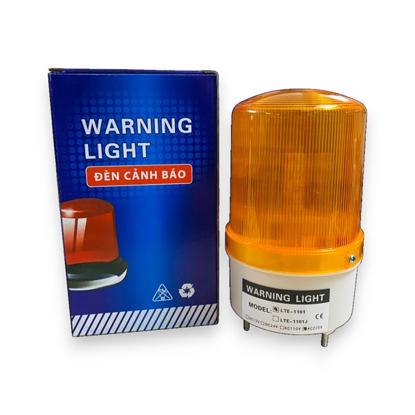 Đèn cảnh báo khẩn cấp 220v không còi màu vàng