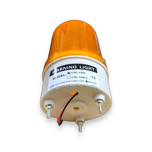 Đèn cảnh báo khẩn cấp 220v không còi màu vàng