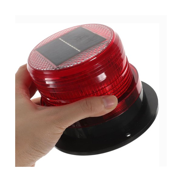 Đèn cảnh báo khẩn cấp 030s năng lượng mặt trời, không còi, đế nam châm