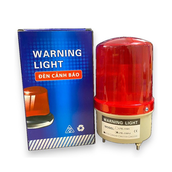 Đèn cảnh báo quay cảnh báo công trình, báo trộm, báo công trình 12V có còi