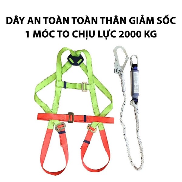 Dây đai an toàn toàn thân 1 móc lớn Tenma có giảm sốc