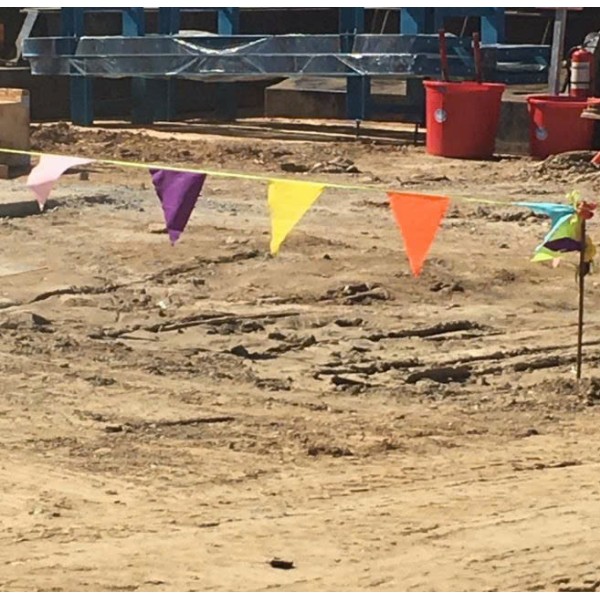 Cờ dây tam giác, cờ đuôi nheo, dây cờ loại đẹp trang trí tết, lễ hội, ngoài trời không tưa vải