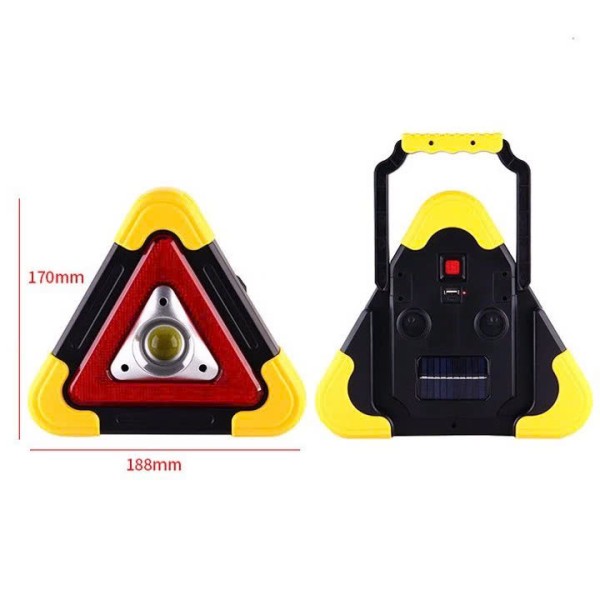 [Bản Nhỏ Dùng Pin] Đèn cảnh báo tam giác đa năng dùng trong các trường hợp khẩn cấp